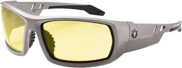 Ergodyne - Yellow Lenses, Framed Safety Glasses - Uncoated Lenses, Size Universal, Wrap Around - Benchmark Tooling