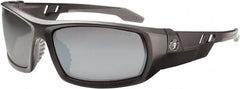 Ergodyne - Silver Lenses, Framed Safety Glasses - Uncoated Lenses, Size Universal, Wrap Around - Benchmark Tooling