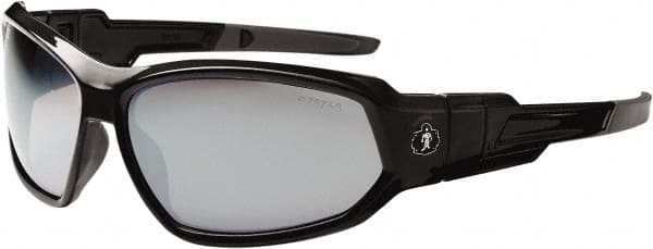 Ergodyne - Silver Lenses, Framed Safety Glasses - Uncoated Lenses, Size Universal, Wrap Around - Benchmark Tooling