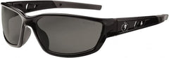 Ergodyne - Smoke Lenses, Framed Safety Glasses - Uncoated Lenses, Size Universal, Wrap Around - Benchmark Tooling