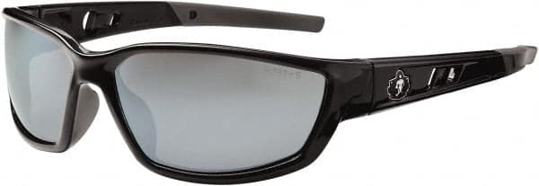 Ergodyne - Silver Lenses, Framed Safety Glasses - Uncoated Lenses, Size Universal, Wrap Around - Benchmark Tooling