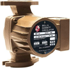 Bell & Gossett - .17 hp, 1 Phase, Bronze Housing, Noryl Impeller, Inline Circulator Pump - 115/230V Volt, 60 Hz Hz, 125 Max psi, 120V Motor - Benchmark Tooling