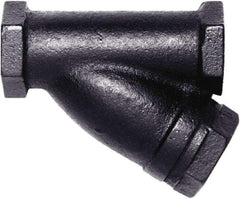 Hoffman Speciality - 1/2" Pipe, Female NPT Ends, Cast Iron Y-Strainer - 250 psi Pressure Rating, 400 psi WOG Rating, 250 psi WSP Rating - Benchmark Tooling