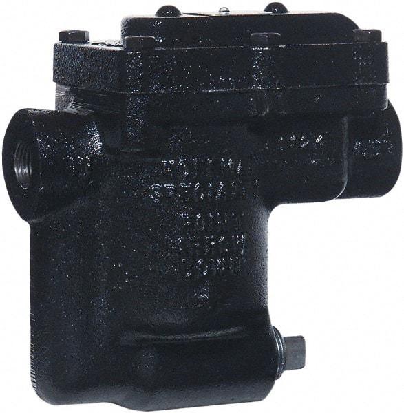 Hoffman Speciality - 2 Port, 1/2" Pipe, Stainless Steel Inverted Bucket Steam Trap - 80 Max psi - Benchmark Tooling