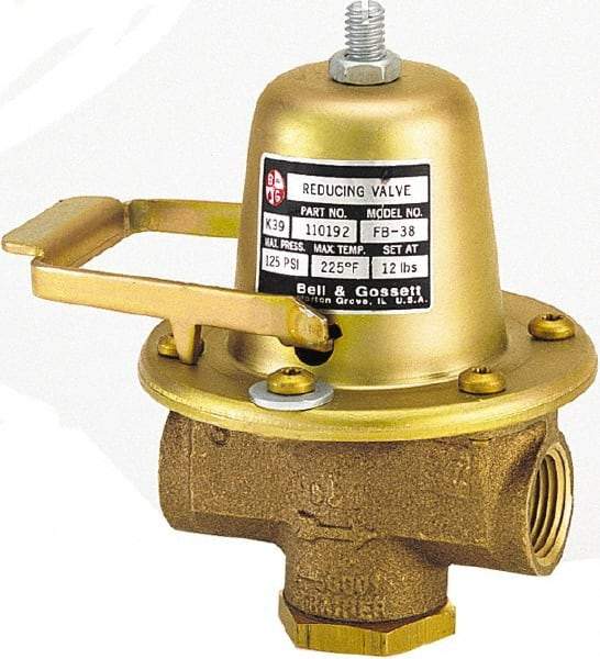 Bell & Gossett - 1/2" Inlet, 1/2" Outlet, FNPT, Pressure Relief Valve - 125 Max psi, Lead Free Brass - Benchmark Tooling