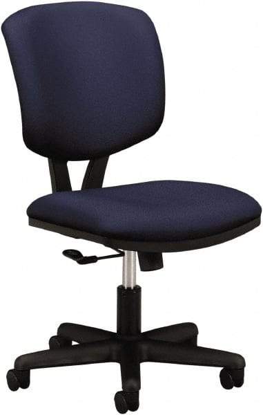 Hon - 40" High Task Chair - 25" Wide x 25-3/4" Deep, 100% Polyester Seat, Navy - Benchmark Tooling