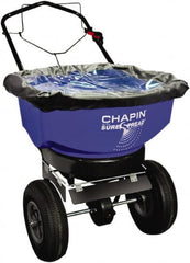 Chapin - 80 Lb Powder Coated Steel Walk Behind Broadcast Landscape Spreader - 12" Pneumatic Wheels - Benchmark Tooling