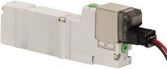 ARO/Ingersoll-Rand - Solenoid Actuator, Solenoid Return, 3 Position, Body Ported Solenoid Air Valve - 24 VDC Input, 0.2 CV, 4 Way, 100 psi, 122° Max Temp, 44° Min Temp - Benchmark Tooling