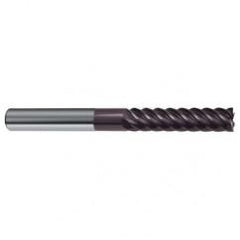 1/2" Dia. - 4-1/2" OAL - 45° Helix Firex Carbide End Mill - 6 FL - Benchmark Tooling