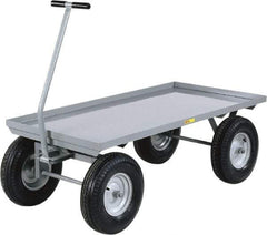 Little Giant - 3,000 Lb Capacity Steel Wagon Truck - Steel Deck, 30" OAW, 0" Platform Length - Benchmark Tooling