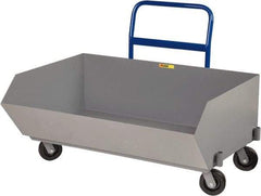 Little Giant - 2,000 Lb Load Capacity, 9.7 Cu Ft, Steel Low Profile - 38" Wide x 54" Long x 24" High, Gray - Benchmark Tooling