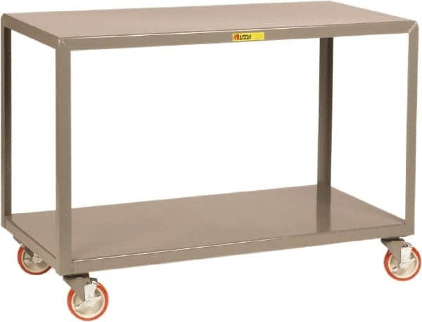 Little Giant - Mobile Table - Steel, Gray, 72" Long x 30" Deep x 34" High - Benchmark Tooling