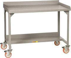 Little Giant - Mobile Workbench - Steel, Gray, 60" Long x 28" Deep x 39" High - Benchmark Tooling