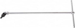 Beta - 3mm Hex, Sliding T-Handle, Swivel Hex Key - 15-1/2" OAL, Steel, Metric System of Measurement - Benchmark Tooling