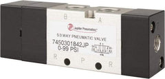 PRO-SOURCE - Specialty Air Valves Valve Type: 5-Way, 3 Position Exhaust Center Actuator Type: Pneumatic Double Acting - Benchmark Tooling