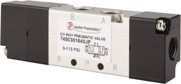 PRO-SOURCE - Specialty Air Valves Valve Type: 5-Way, 3 Position Actuator Type: Pneumatic Double Acting - Benchmark Tooling