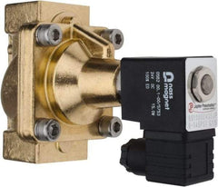 PRO-SOURCE - 1", 2/2 Way Steam Series Stacking Solenoid Valve - 24 VDC, 12 CV Rate, 4.98" High x 3.94" Long - Benchmark Tooling