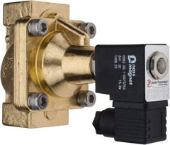 PRO-SOURCE - 3/4", 2/2 Way Steam Series Stacking Solenoid Valve - 24 VDC, 12 CV Rate, 4.98" High x 3.94" Long - Benchmark Tooling