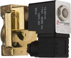 PRO-SOURCE - 1/2", 2/2 Way Stacking Solenoid Valve - 110 VAC, 4.5 CV Rate, 4.19" High x 2.83" Long - Benchmark Tooling