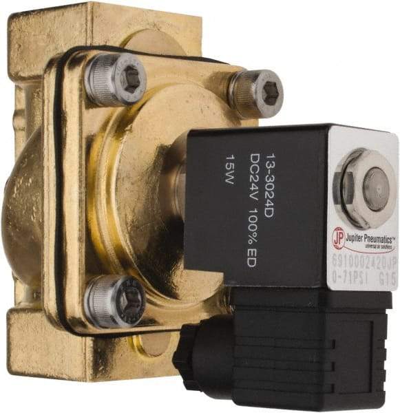 PRO-SOURCE - 1", 2/2 Way Stacking Solenoid Valve - 24 VDC, 11.92 CV Rate, 4.74" High x 3.78" Long - Benchmark Tooling