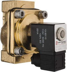 PRO-SOURCE - 1", 2/2 Way Stacking Solenoid Valve - 110 VAC, 11.92 CV Rate, 4.74" High x 3.78" Long - Benchmark Tooling