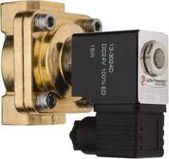 PRO-SOURCE - 3/4", 2/2 Way Stacking Solenoid Valve - 24 VDC, 8.78 CV Rate, 4.21" High x 3.54" Long - Benchmark Tooling