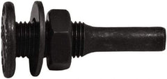 Tanis - 1/2" Arbor Hole to 1/4" Shank Diam Drive Arbor - For 3" Small Diam Wheel Brushes - Benchmark Tooling