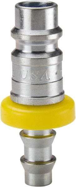 Parker - Push-Lok Hose Barb European High Flow Pneumatic Hose Connector - Steel, 3/8" Body Diam, 1/2" Hose ID - Benchmark Tooling