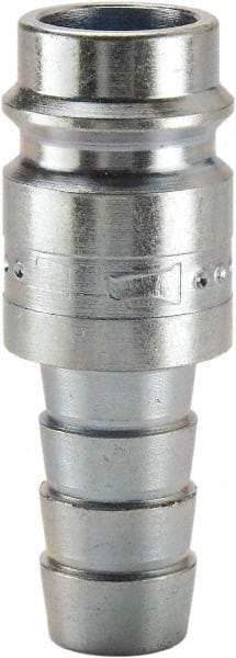 Parker - Hose Barb European High Flow Pneumatic Hose Connector - Steel, 3/8" Body Diam, 3/8" Hose ID - Benchmark Tooling