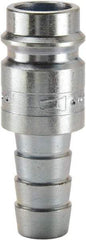 Parker - Hose Barb European High Flow Pneumatic Hose Connector - Steel, 3/8" Body Diam, 3/8" Hose ID - Benchmark Tooling