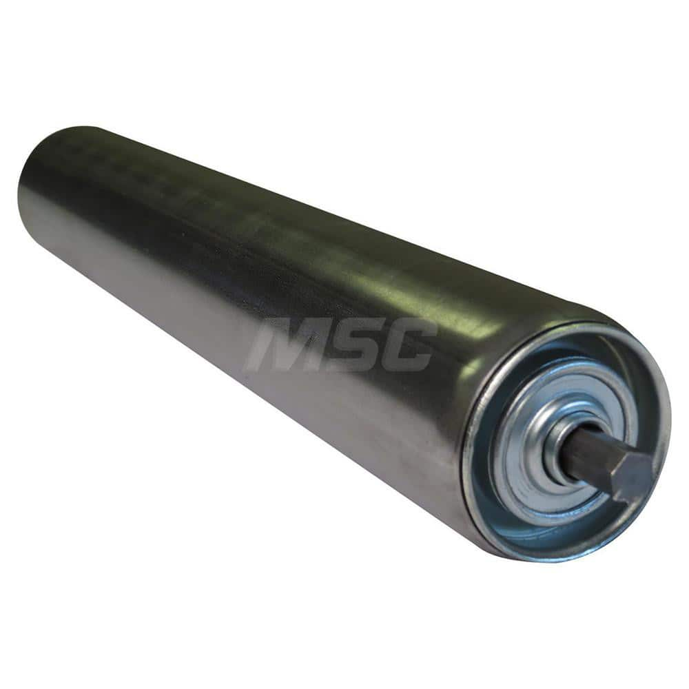 Roller Skids; Roller Material: Galvanized Steel; Load Capacity: 496; Color: Chrome; Finish: Natural; Compatible Surface Type: Smooth; Roller Length: 10.0000 in; Roller Width: 2.5000; Roller Height: 2.5 in; Roller Diameter: 2.5000; Overall Height: 2.5 in;