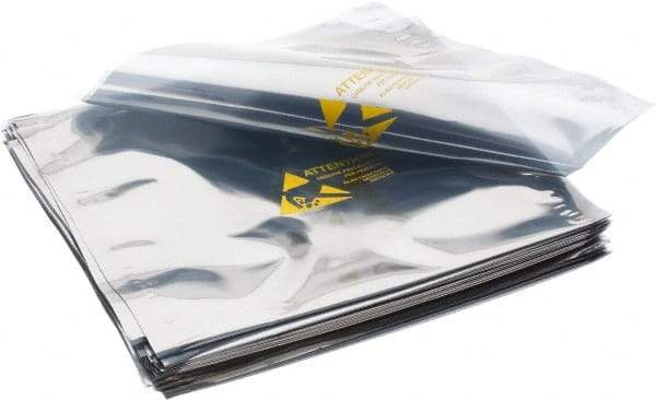 Value Collection - 8" Long x 8" Wide, 3 mil Thick, Clear Metalized Static Shield Bag - Metal-In - Benchmark Tooling