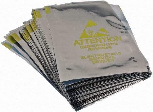 Value Collection - 5" Long x 3" Wide, 3 mil Thick, Clear Metalized Static Shield Bag - Metal-In - Benchmark Tooling