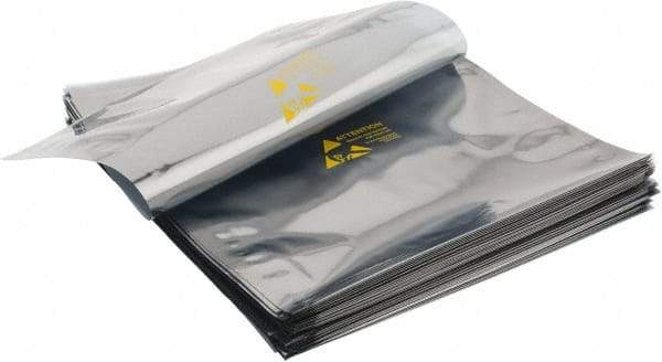 Value Collection - 12" Long x 10" Wide, 3 mil Thick, Clear Metalized Static Shield Bag - Metal-In - Benchmark Tooling