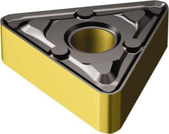 Sandvik Coromant - TNMX332 WM Grade 4305 Carbide Turning Insert - TiCN/Al2O3/TiN Finish, 60° Triangle, 3/8" Inscr Circle, 3/16" Thick, 1/32" Corner Radius - Benchmark Tooling
