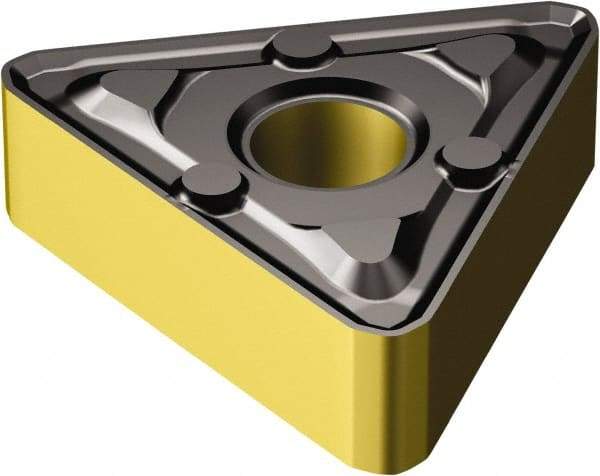 Sandvik Coromant - TNMX333 WMX Grade 4305 Carbide Turning Insert - TiCN/AI2O3/TiN Finish, 60° Triangle, 3/8" Inscr Circle, 3/16" Thick, 3/64" Corner Radius - Benchmark Tooling