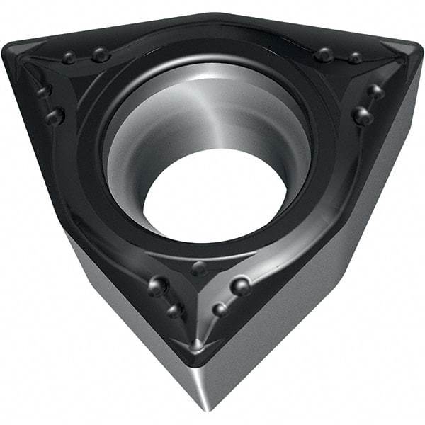 Walter - WCMT32.51 MK4 Grade WKK20S Carbide Turning Insert - TiCN/Al2O3 Finish, 80° Trigon, 3/8" Inscr Circle, 5/32" Thick, 1/64" Corner Radius - Benchmark Tooling