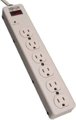 Tripp-Lite - 6 Outlets, 120 VAC15 Amps, 6' Cord, Power Outlet Strip - Floor, Keyhole Mount, 5-15 NEMA Configuration, 2-1/2" Strip - Benchmark Tooling