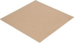Made in USA - 12" Long, 12" Wide, Natural Gum Rubber Foam Sheet - 35 to 45 Durometer, Tan, -20 to 140°F, 3,000 psi Tensile Strength, Stock Length - Benchmark Tooling