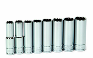 14 Piece - 3/8" Drive - 6 Point - Shallow Socket Set on Clip Rail Metric - Benchmark Tooling