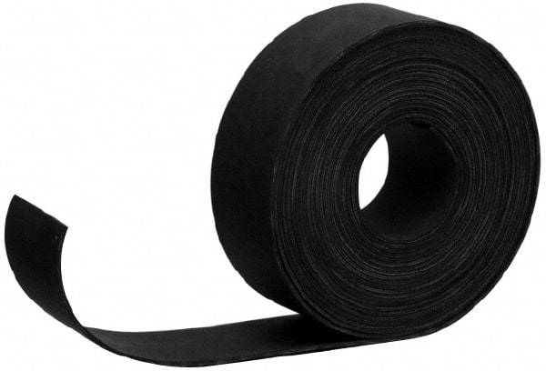 Made in USA - 3/8" Thick x 36" Wide Black Neoprene Rubber Roll - Cut to Length, Adhesive Back, 50 Shore A Durometer, 2,500 psi Tensile Strength, -20°F to 170°F - Benchmark Tooling