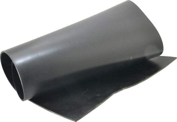 Made in USA - 24" Long, 12" Wide, Polyester-Reinforced Neoprene Rubber Foam Sheet - 50 to 60 Durometer, Black, -20 to 180°F, 1,000 psi Tensile Strength, Stock Length - Benchmark Tooling