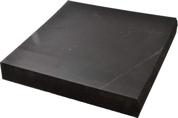 Made in USA - 12" Long, 12" Wide, Neoprene Spring Blend Rubber Foam Sheet - 65 to 75 Durometer, Black, -20 to 170°F, 1,000 psi Tensile Strength, Stock Length - Benchmark Tooling