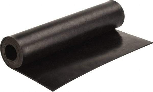 Made in USA - 36" Long, 12" Wide, Neoprene Spring Blend Rubber Foam Sheet - 65 to 75 Durometer, Black, -20 to 170°F, 1,000 psi Tensile Strength, Stock Length - Benchmark Tooling