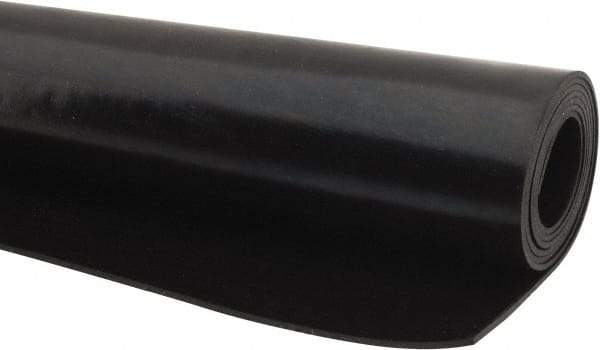 Made in USA - 36" Long, 24" Wide, Neoprene Spring Blend Rubber Foam Sheet - 65 to 75 Durometer, Black, -20 to 170°F, 1,000 psi Tensile Strength, Stock Length - Benchmark Tooling