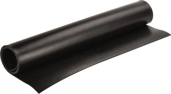 Made in USA - 36" Long, 24" Wide, Neoprene Spring Blend Rubber Foam Sheet - 65 to 75 Durometer, Black, -20 to 170°F, 1,000 psi Tensile Strength, Stock Length - Benchmark Tooling