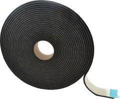 Made in USA - 45' x 2" x 1/4" Black PVC Foam Roll - Benchmark Tooling