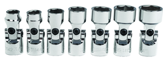 7 Piece - 3/8" Drive - 6 Point - Flex Socket - SAE - Socket Set - Benchmark Tooling