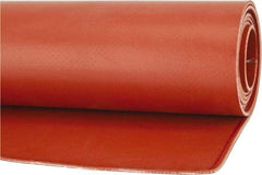 Made in USA - 36" Wide, Fiberglass-Reinforced Silicone Rubber Foam Sheet - 65 to 75 Durometer, Red, -65 to 400°F, Cut-to-Length - Benchmark Tooling