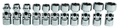 11 Piece - 3/8' Drive - 6 Point - Metric Flex Socket Set - Benchmark Tooling